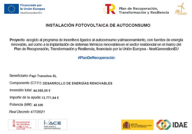 Instalacion fotovoltaica